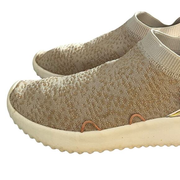 ADIDAS Sock Sneaker Women's Size 8.5 Cloudfoam Running Shoe EE9100 Beige Pink - Picture 7 of 13